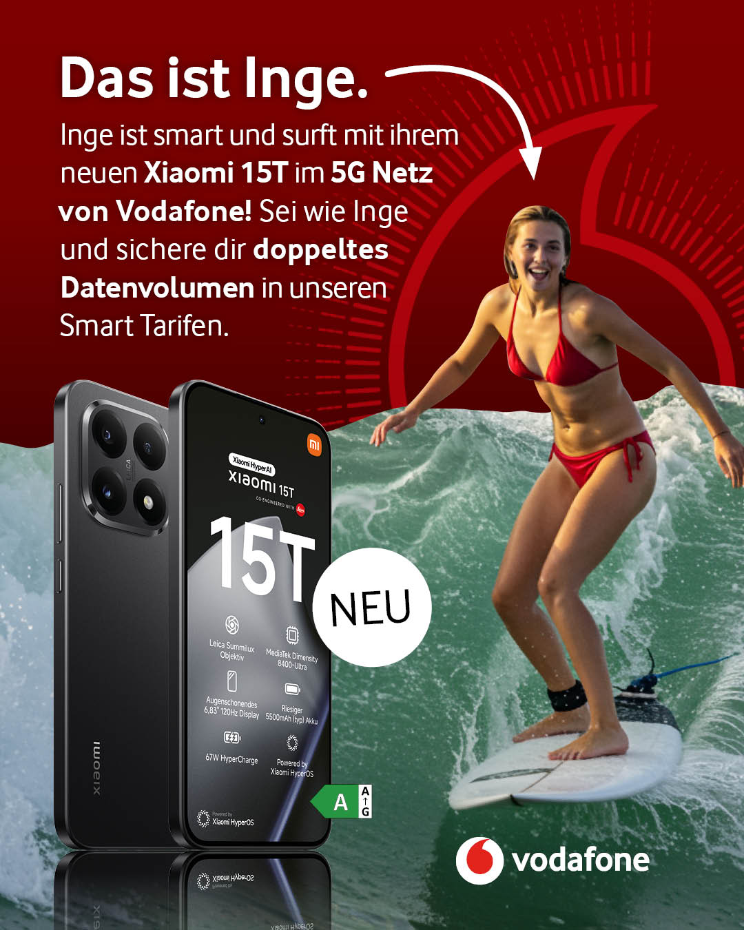 Vodafone Smart Tarif + Xiaomi 15T