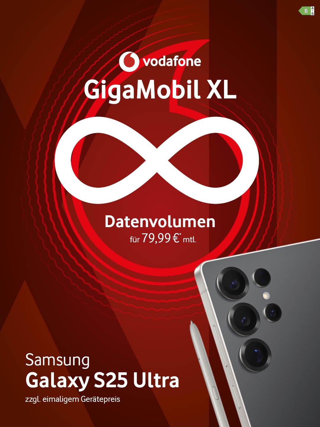 VF GigaMobil XL samsung Galaxy S25 Ultra